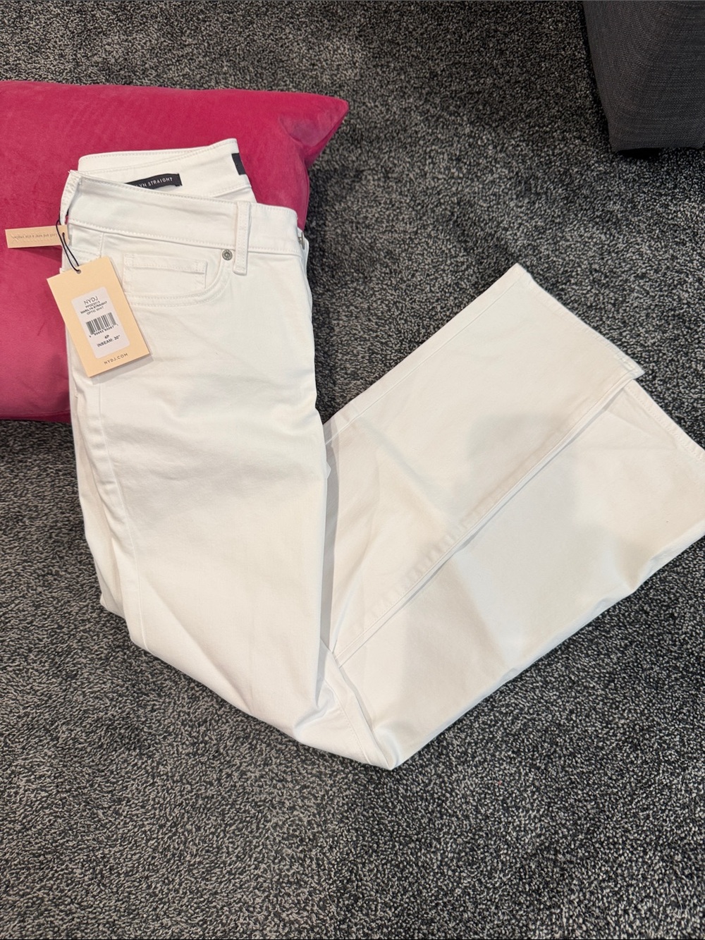 NYDJ Straight-Leg White Women's Jeans
